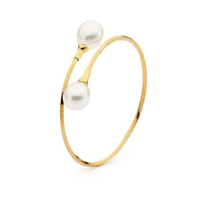 Single loop pearl bangle