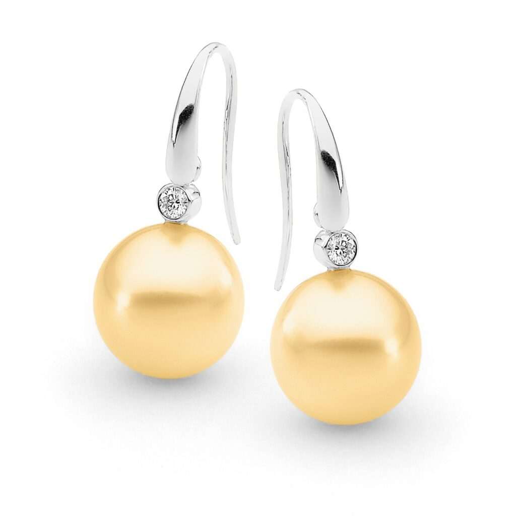 18K Gp Ss Bezel Wrapped Stone French Hook Earring main image 0