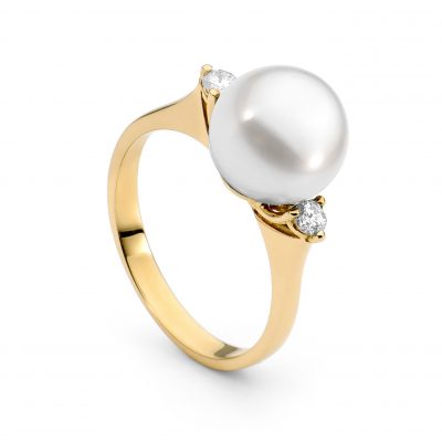 Diamond Accent Pearl Ring