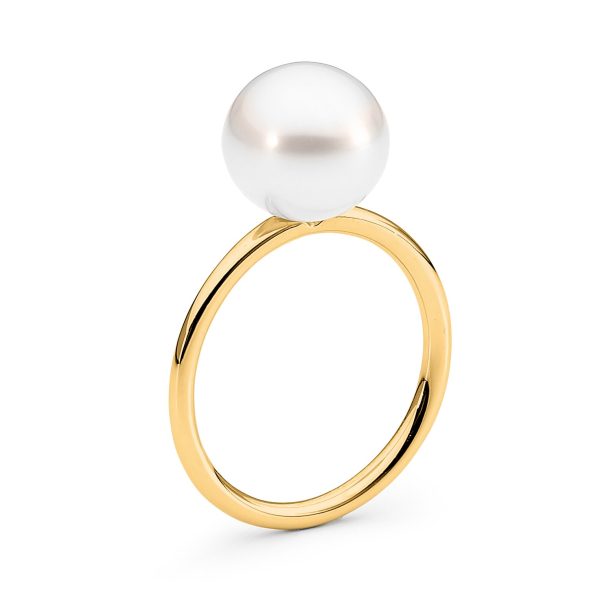 Stack Pearl Ring Gold
