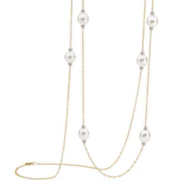 18ct Yellow Gold Diamond and Pearl 