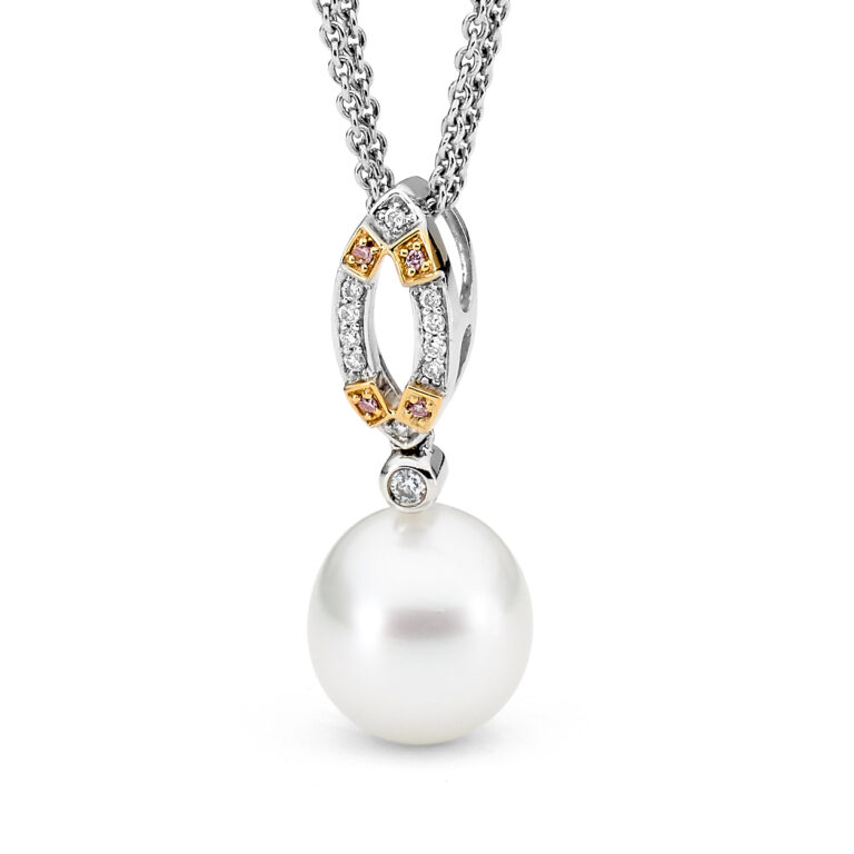 Marquise Argyle And Pearl Pendant Allure South Sea Pearls