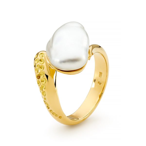 Seedless Baroque Pearl Ring