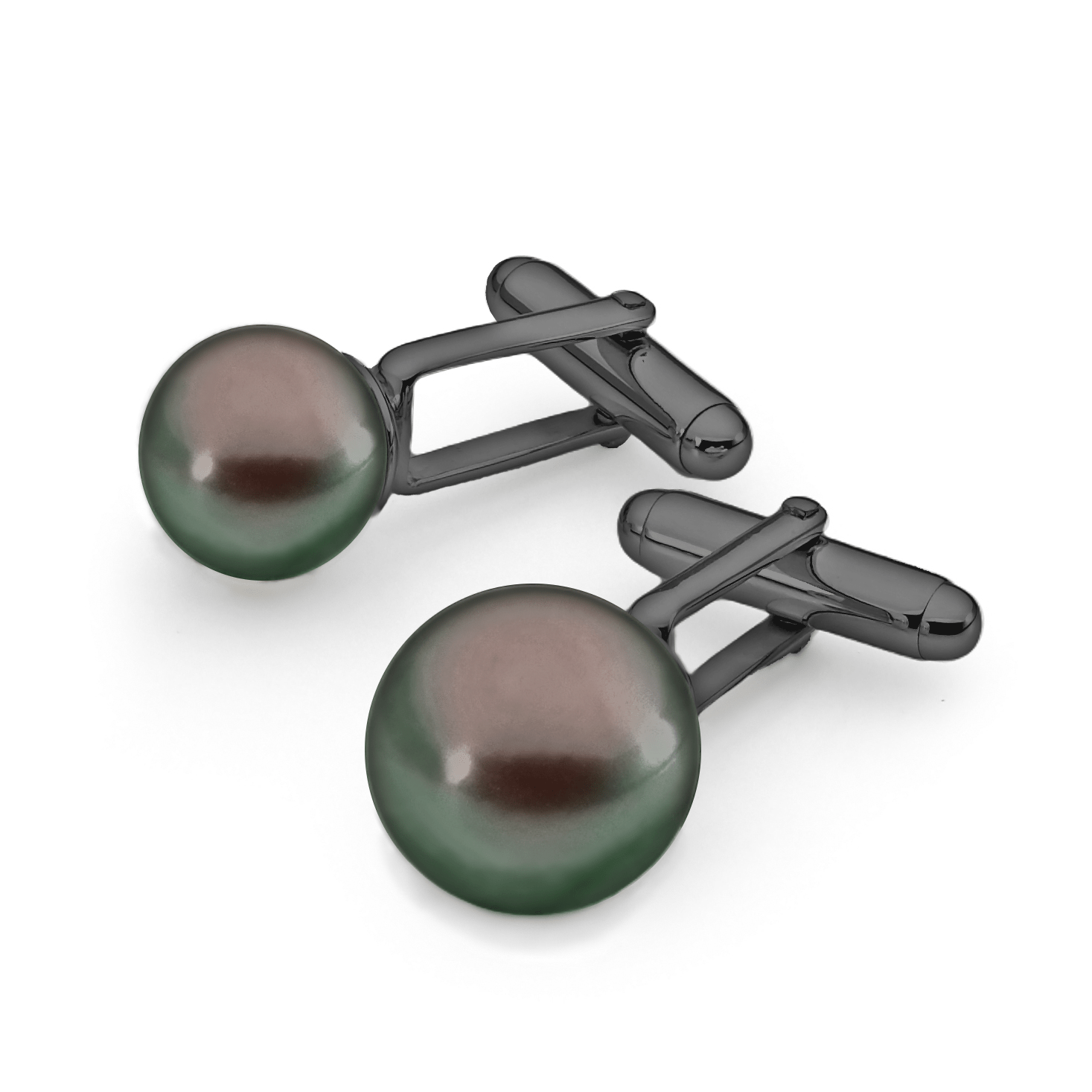 Sterling Silver Tahitian Pearl Cufflinks Allure South Sea Pearls