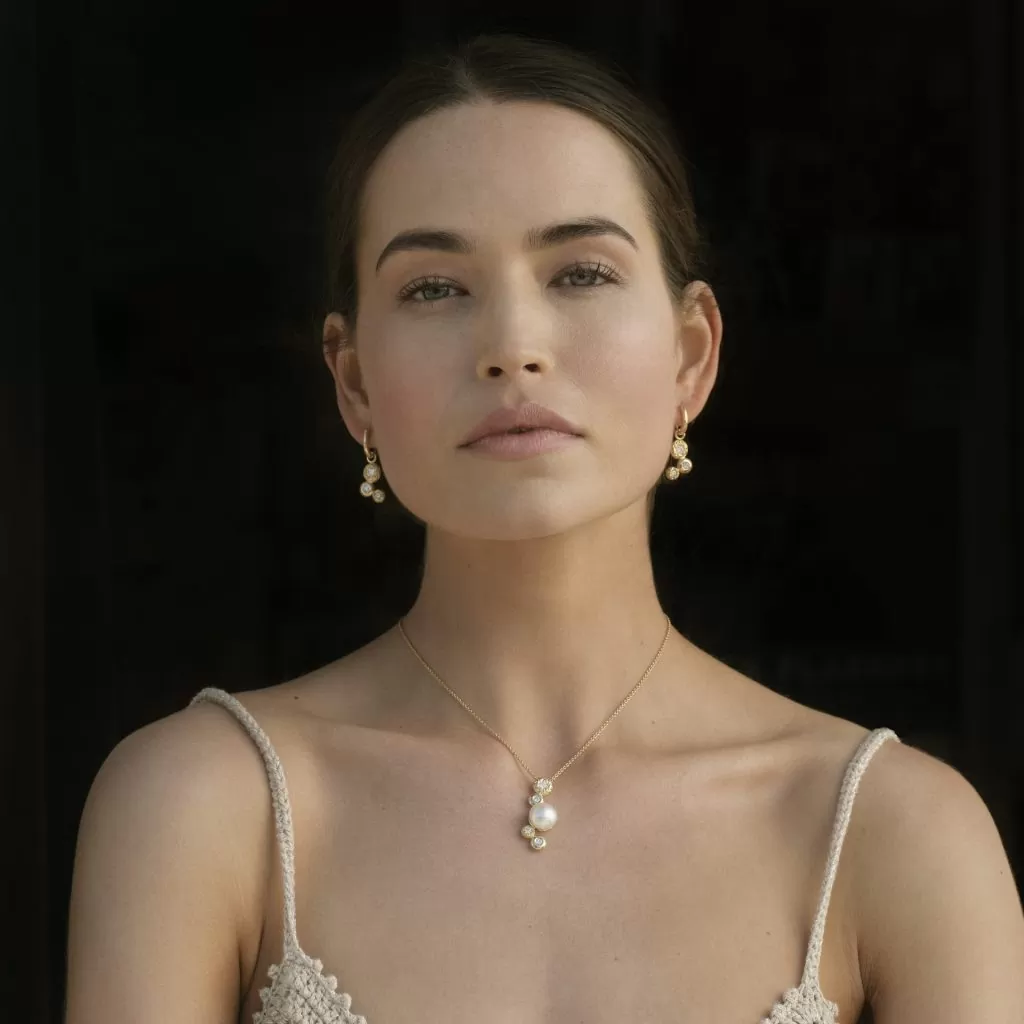 Canal Rocks Diamond Earrings - Image 2