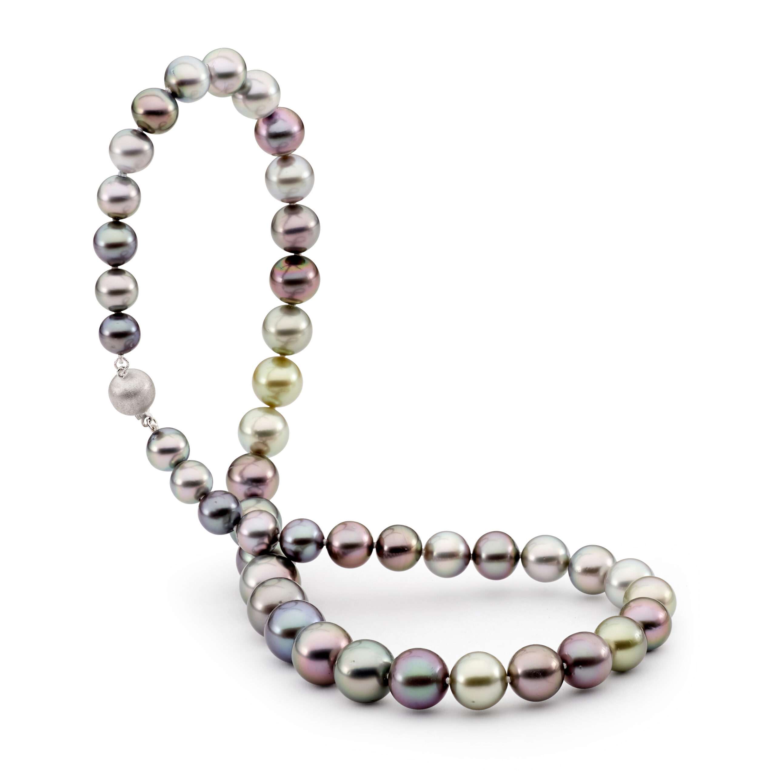 Mixed Peacock Tahitian South Sea Pearl Strand