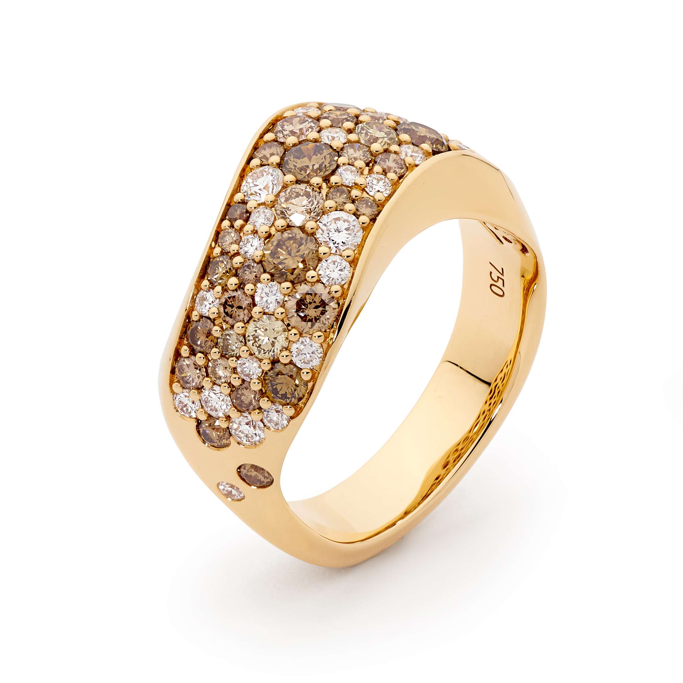 Champagne Diamond Dress Ring