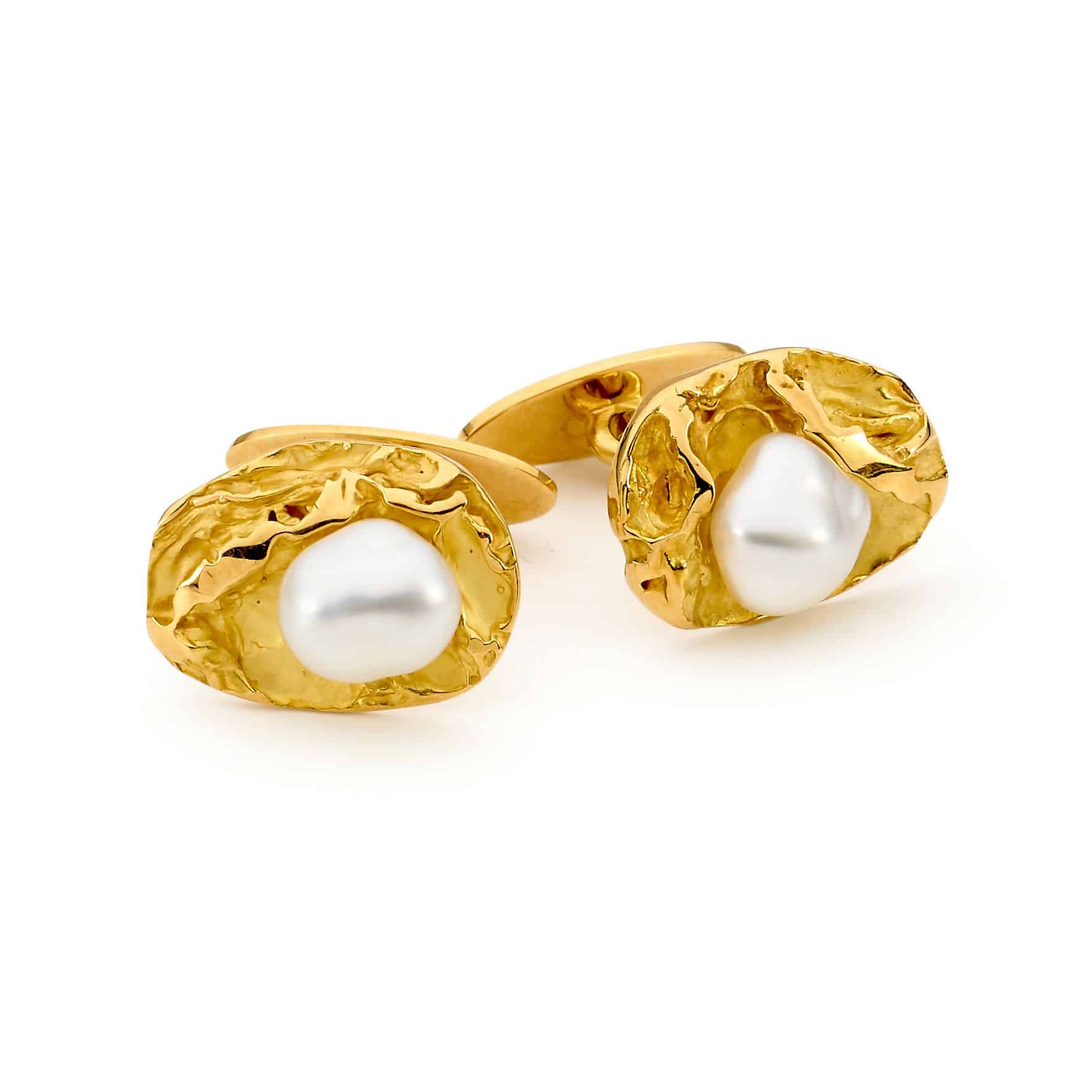 South Sea Keshi Pearl Cufflinks